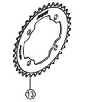 FC-M640/M645 シングル/10スピード チェーンリング 36T SHIMANO(シマノ)