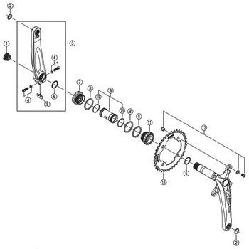 FC-M640/M645 シングル/10スピード チェーンリング 36T SHIMANO(シマノ)