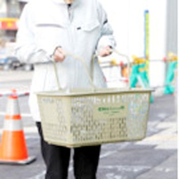 茶がら入り 買い物かご TRUSCO