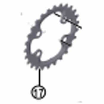 FC-M8000-2 / FC-M8000-B2(26/36T) ダブル/11スピード チェーンリング 28T-BD (38-28T 用) SHIMANO(シマノ)