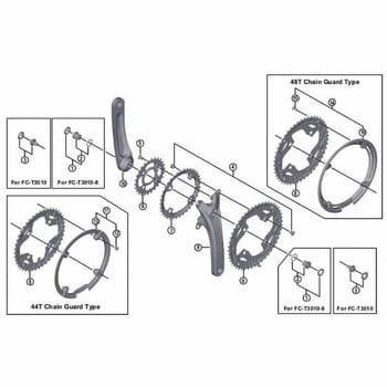 Y1RV98060 FCT3010チェーンリング48T/CG 1個 SHIMANO(シマノ) 【通販