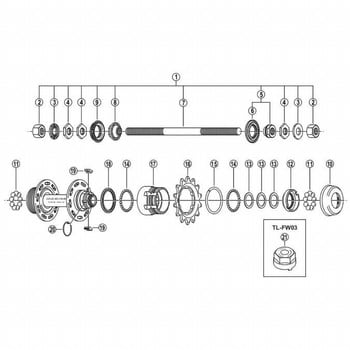 Y22006050 菊座金(2mm) 1個 SHIMANO(シマノ) 【通販モノタロウ】