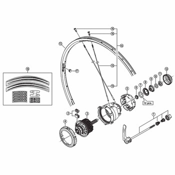 防水カバー付玉押し(M11×12.1mm) SHIMANO(シマノ)