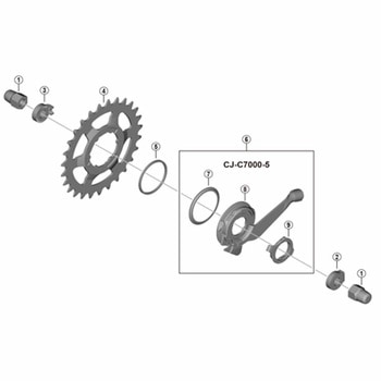 回り止めワッシャー6R(シルバー) SHIMANO(シマノ)