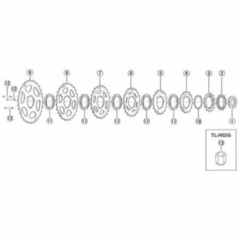 ギア間座(t=3.0mm) SHIMANO(シマノ)