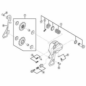 Y5TT98020 テンション u0026 ガイドプーリーセット 1個 SHIMANO(シマノ) 【通販モノタロウ】