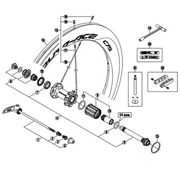 Y8FN98140 R55C3 カートリッジタイプブレーキシュー & 固定ネジ(左右 ...