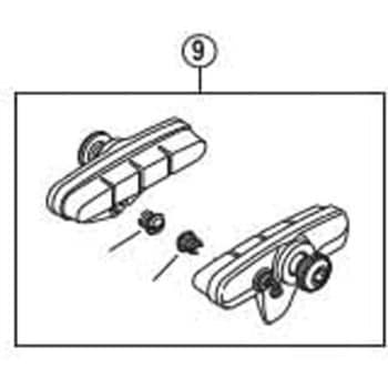 カートリッジタイプシューセット R55C4 (BR-9010) DURA-ACE SHIMANO(シマノ)
