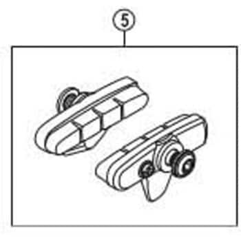 SHIMANO (シマノ) R55C4 カートリッジタイプブレーキシューセット (左右ペア) 後用