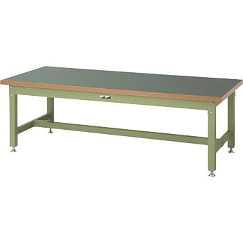 ワークテーブル3000kgタイプ(H600 塩ビシート天板) 山金工業 汎用
