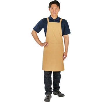 難燃ストレッチ 胸当てエプロン - TRUSCO