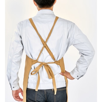 難燃ストレッチ 胸当てエプロン - TRUSCO