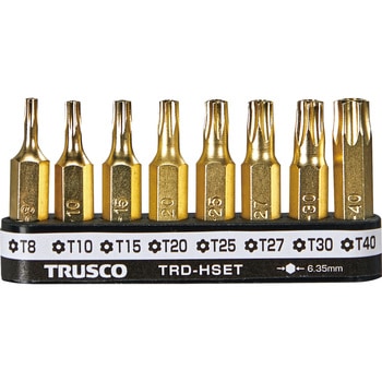 ヘクスローブドライバー(ホルダー付)セット8本組 TRUSCO