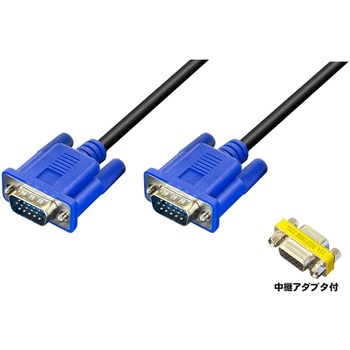 VGA ケーブル 中継アダプタ付 Vodaview D-Sub15ピンケーブル 【通販