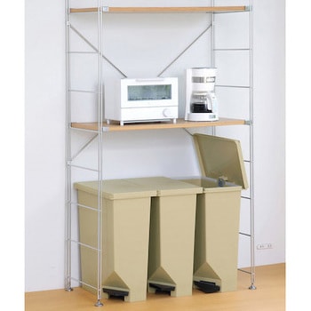 棚下・カウンターにも置けるペダルペール - トンボ(新輝合成)