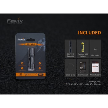 LEDライト ”E01V2” FENIX(フェニックス)