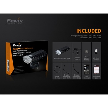 充電式LEDバイクライト”BC30V2” FENIX(フェニックス)