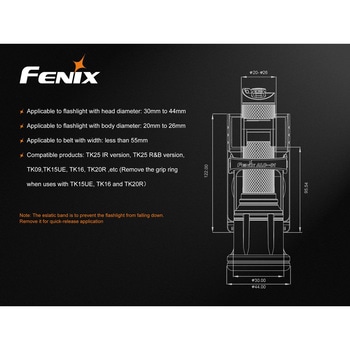 FENIXライト用オプション ベルト用ホルダー FENIX(フェニックス)