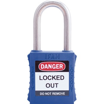 ロックアウト用南京錠 ステンレス製シャックル - イファム