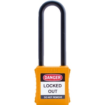 ロックアウト用南京錠 ナイロン製シャックル(ツル長) イファム