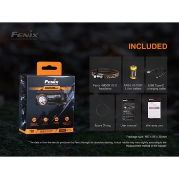 充電式LEDヘッドライト HM50RV20 FENIX(フェニックス)