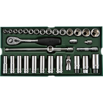 DRソケットレンチセット(6角タイプ)トレー入り SATA
