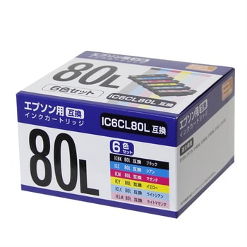 PP-EIC80L-6P/G 互換インク エプソン対応 80L 6P 1セット PPC 【通販 ...