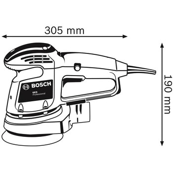 GEX34-125 吸じんランダムアクションサンダー 1台 BOSCH(ボッシュ