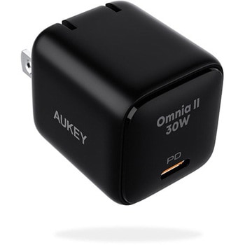 USB充電器 Omnia II 30W PD対応 折りたたみ式 [USB-C 1ポート] AUKEY(オーキー)