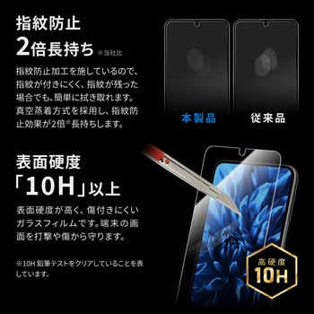 Galaxy S23 ガラスフィルム 「GLASS PREMIUM FILM」スタンダードサイズ ブルーライトカット LEPLUS NEXT