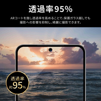 Galaxy S23 レンズ保護ガラスフィルム 「GLASS PREMIUM FILM」 レンズ単体型 スーパークリア 高透過度95% LEPLUS NEXT