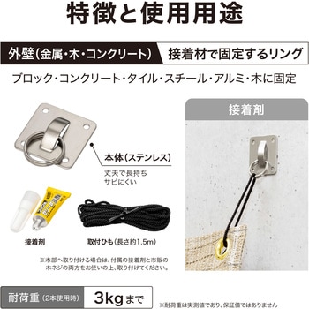 シェード取付 接着リング タカショー