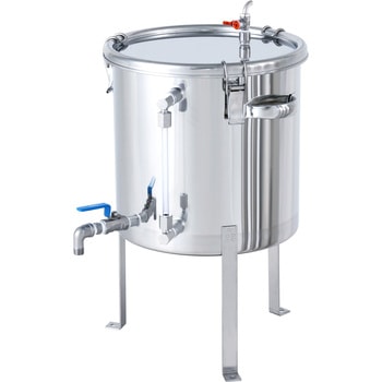 レベル計・バルブ付密閉容器 空気抜・平鋼脚付 MONOVATE(日東金属工業)