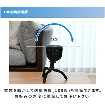 SF-DF28BK HOME&CAR 3WAY コードレスファン TOPLAND ブラック色