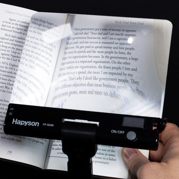 充電式ライト付きルーペ Hapyson