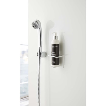 マグネットバスルームチューブ&ボトルホルダー タワー M ブラック 山崎実業