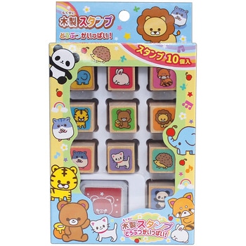 木製スタンプ どうぶつ レモン