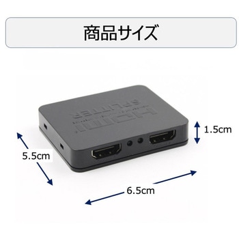 HDMI分配器 1入力2画面同時出力 4K トライメイト