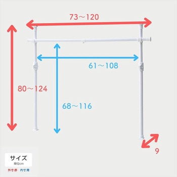 押入れつっぱりハンガーラック ドリームウェア