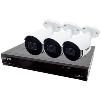 最高級 4K 800万画素POE 8ch 防犯カメラ用NVR 2TB搭載 と 屋外対応赤外線監視カメラ セット 塚本無線