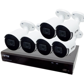 最高級 4K 800万画素POE 8ch 防犯カメラ用NVR 2TB搭載 と 屋外対応赤外線監視カメラ セット 塚本無線