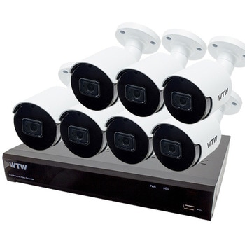 最高級 4K 800万画素POE 8ch 防犯カメラ用NVR 2TB搭載 と 屋外対応赤外線監視カメラ セット 塚本無線