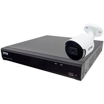 最高級 4K 800万画素POE 16ch 防犯カメラ用NVR 2TB搭載 と 屋外対応赤外線監視カメラ セット 塚本無線