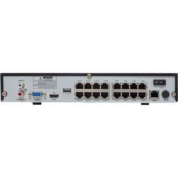最高級 4K 800万画素POE 16ch 防犯カメラ用NVR 2TB搭載 と 屋外対応赤外線監視カメラ セット 塚本無線