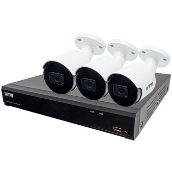 最高級 4K 800万画素POE 16ch 防犯カメラ用NVR 2TB搭載 と 屋外対応赤外線監視カメラ セット 塚本無線