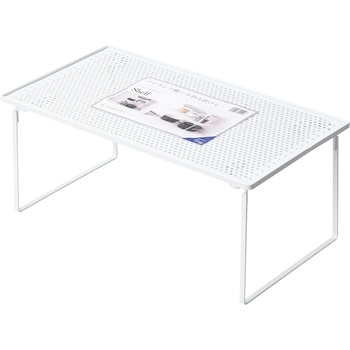 キッチンフィット 積み重ね棚(足折れタイプ) パール金属