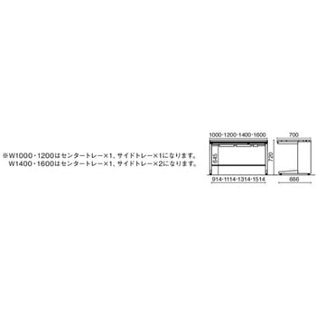 UJデスク 平机(組立サービス付き) プラス(家具)