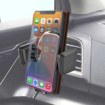 手帳対応自動開閉スマートフォンホルダー  エアコン取り付け カシムラ