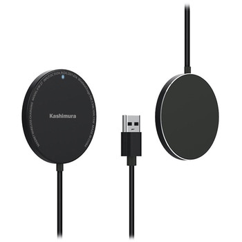 マグネットワイヤレス充電器 15W 1m カシムラ