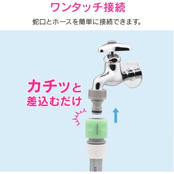 GA-QA004 ネジ口金とホーセンドのセット ワンタッチ接続 (蛇口に
